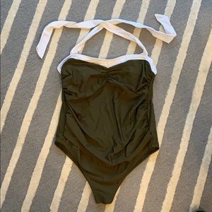 Maternity swim suit.